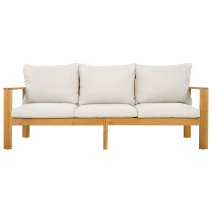 Outdoor 3pcs Acacia Sectional Patio Sofa Set