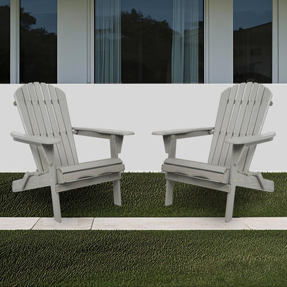 Classic Embossed Grain Adirondack Chair Set of 2