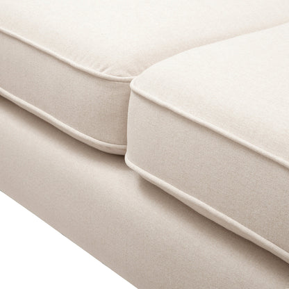 Jack 84' Modern Tuxedo Tufted Sofa, Sky Neutral Beige Polyester