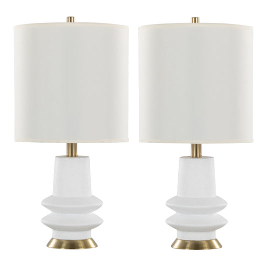 Lloyd 26' Contemporary Polyresin Table Lamp - Set of 2