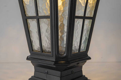 Garden Post Light Black Aluminum Outdoor Column Light