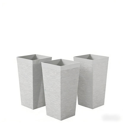 Stackable Tapered Planters, Set of 3 Outdoor Planters