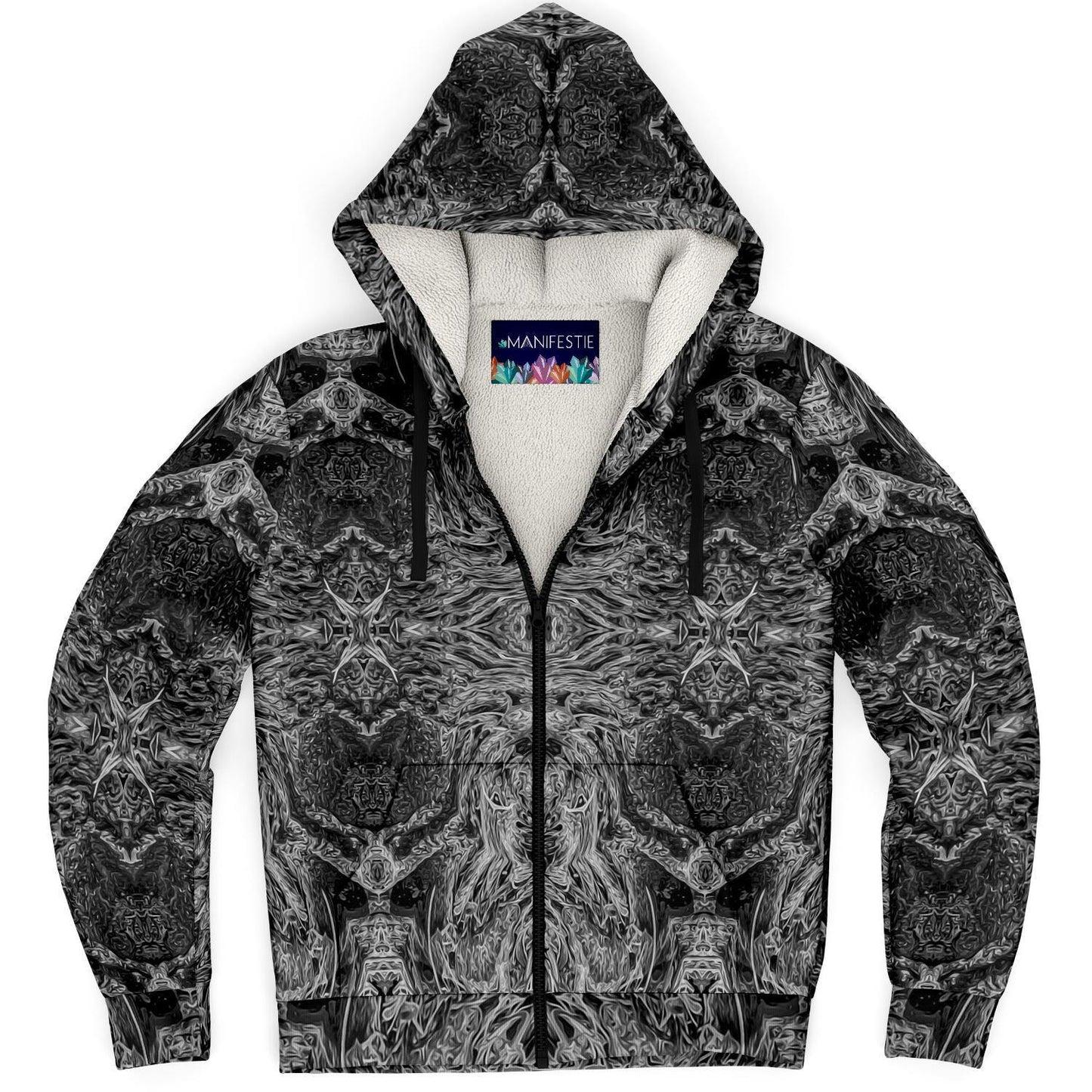 Shadow Premium Sherpa Lined Zip Hoodie