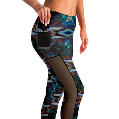 THIRD EYE PREMIUM MESH POCKET YOGA LEGGINGS