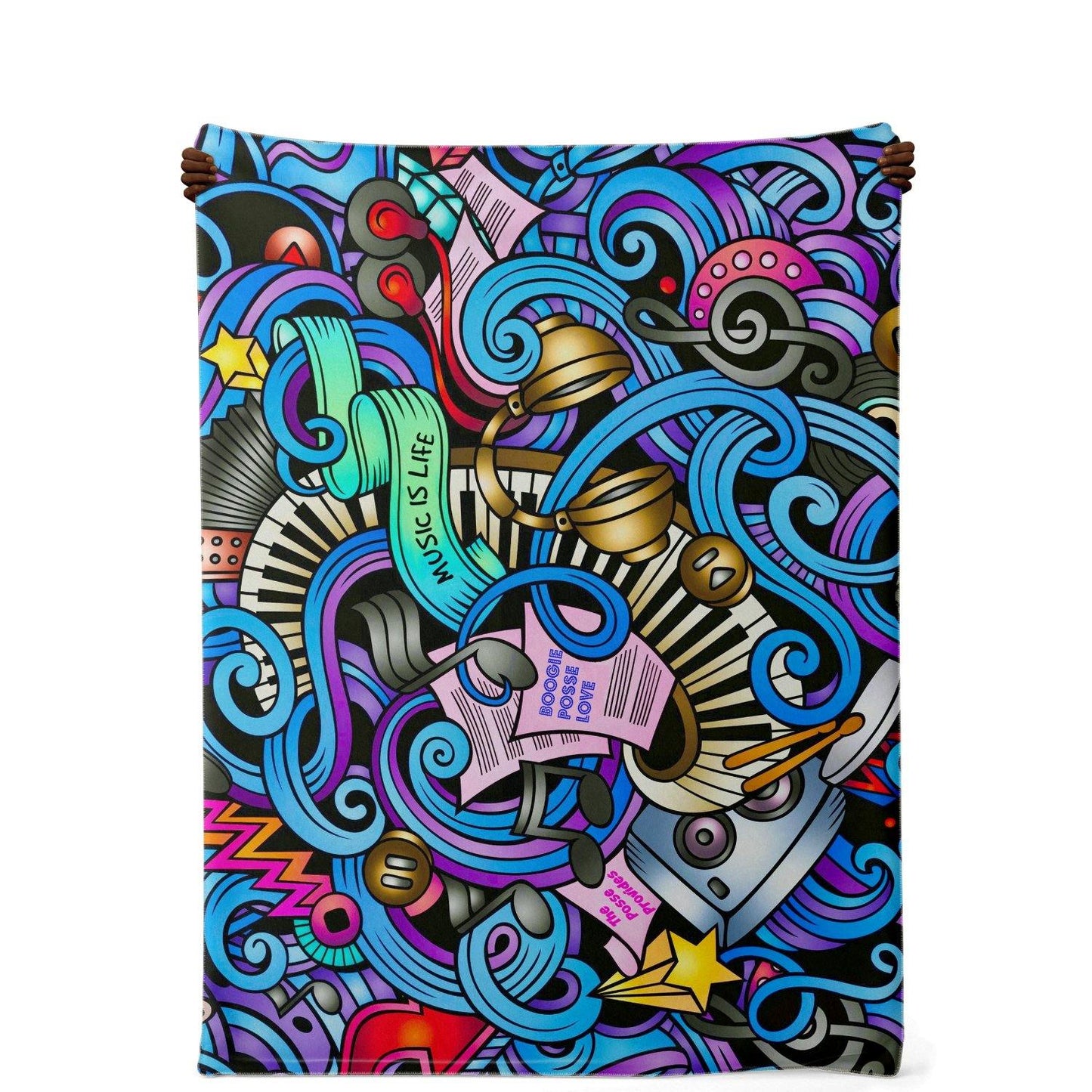 Boogie Posse Premium Microfleece Blanket