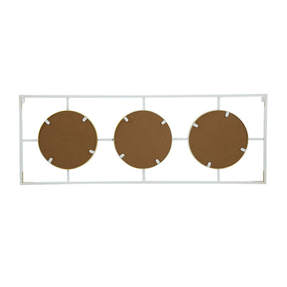 3 Mirror Piece Wall Mirror in Rectangular Frame