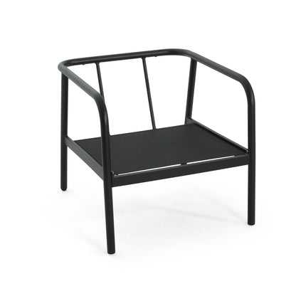 Leora Modern Minimalist Round Tube Sofa Chair with Cushions