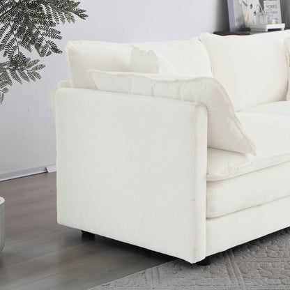 Accent Chair Set of 2, High-End Chenille Upholstered Armchairs