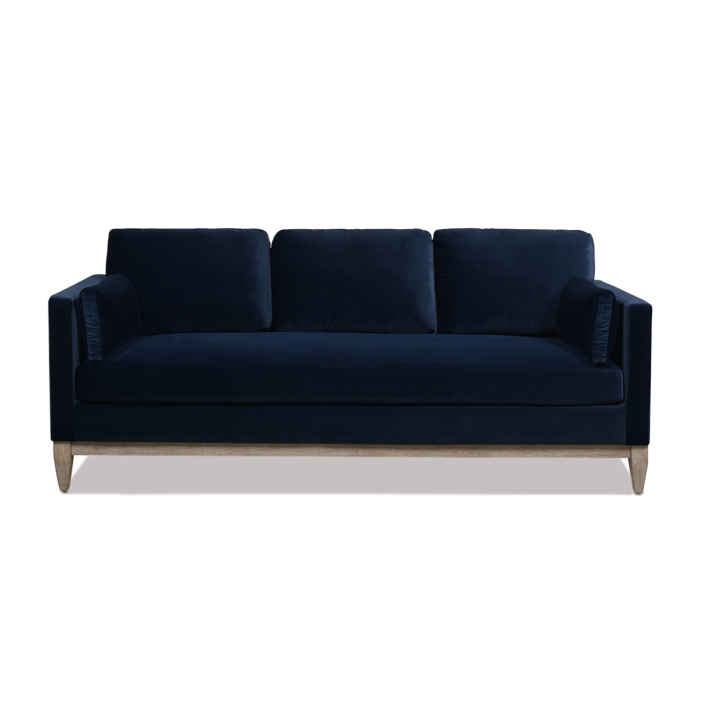 Knox 84' Modern Farmhouse Sofa, Dark Navy Blue Performance Velvet