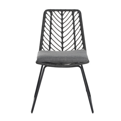 DEJA Chair 2PCS with 2 Cushions, Gray
