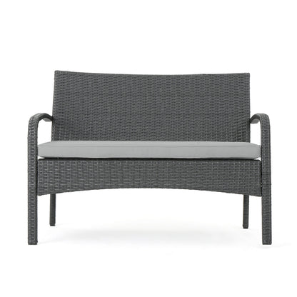 Cordoba KD Wicker 4 Piece Chat Set