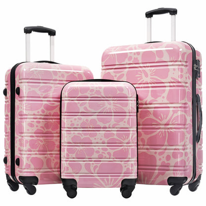 Hardshell Luggage Sets 3-Pcs Spinner Suitcase with TSA Lock