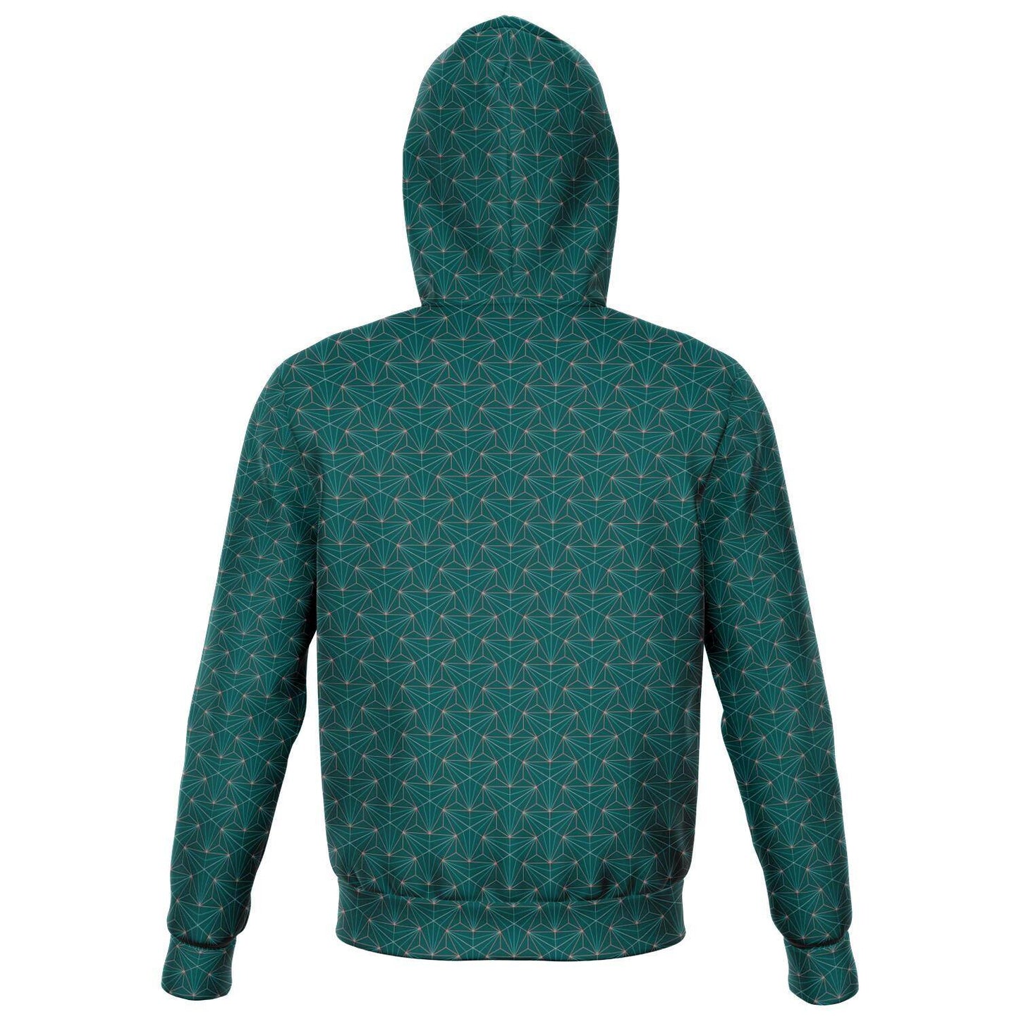 TURQUOISE SACRED CONNECTIONS PREMIUM ZIP UP HOODIE