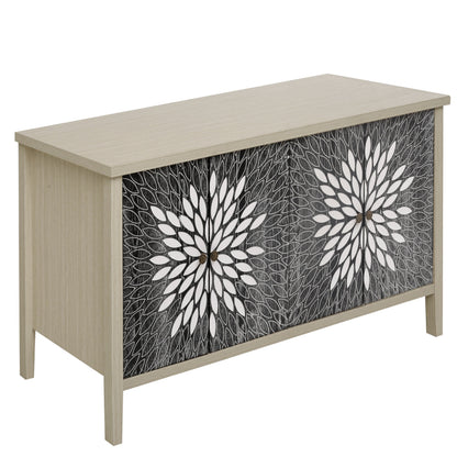 Sideboard Buffet Cabinet with 4 Doors and Adjustable Shelves