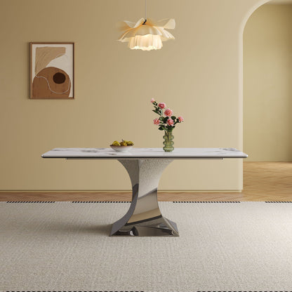 Modern Rectangular Dining Table For 6 With Chairs