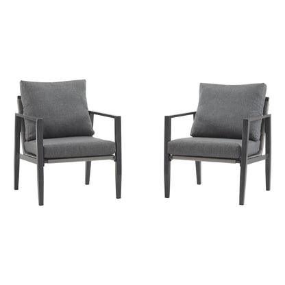 Modern Lounge Chair With Rope Accents And Cushions
