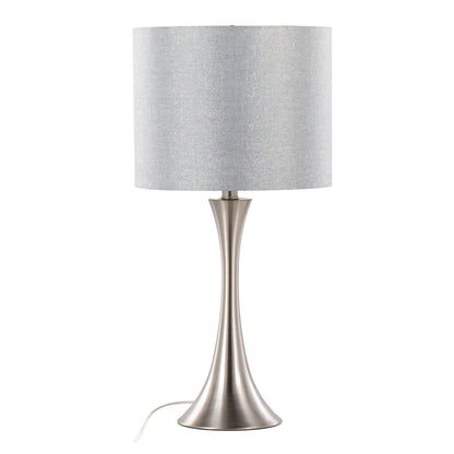 Lenuxe 24" Contemporary Metal Table Lamp Set