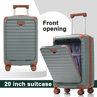 Deluxe 5-Piece Hard-Side Luggage Set with USB and TSA Security