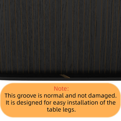 55.11'-70.86' Extendable Dining Table with Striped Legs