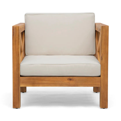 Brava Mid-Century Modern Club Chair with Water Resistant Cushions