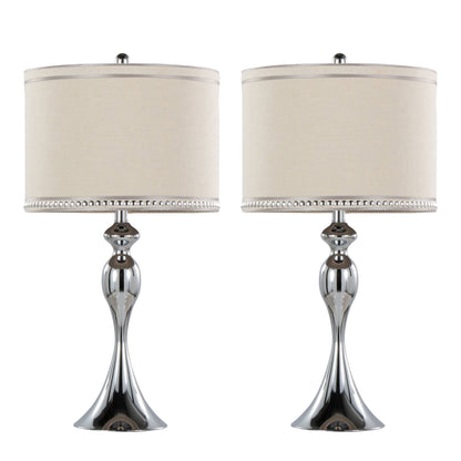 Ashland 27" Contemporary Metal Table Lamp - Set of 2