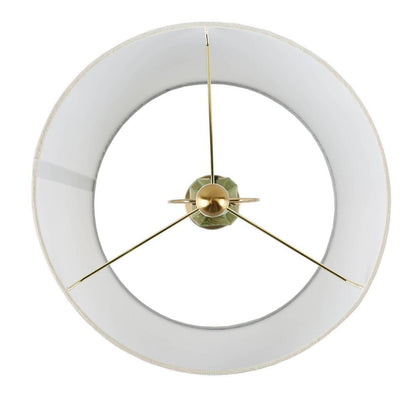 Faceted Green Glass Table Lamp