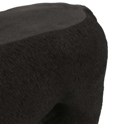 MGO Bear Bench, Concrete Outdoor Bench, Matte Black