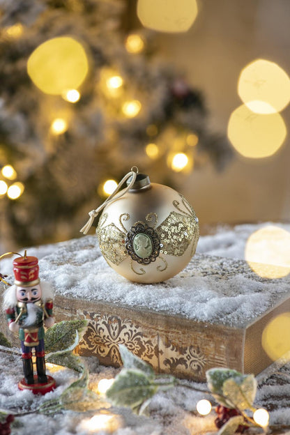 Decorative Hanging Ball Christmas Tree Ornaments For Holiday Decorations Set of 6