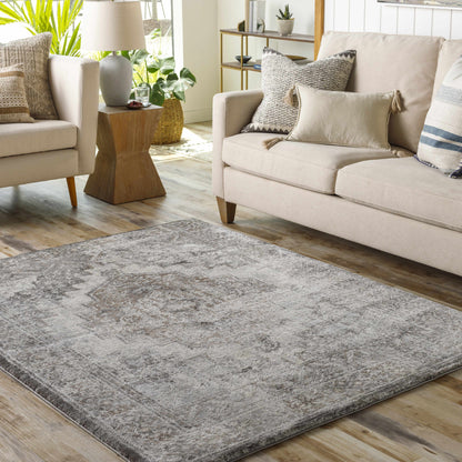 Manaring Charcoal Luxe Thick Area Rug - Clearance