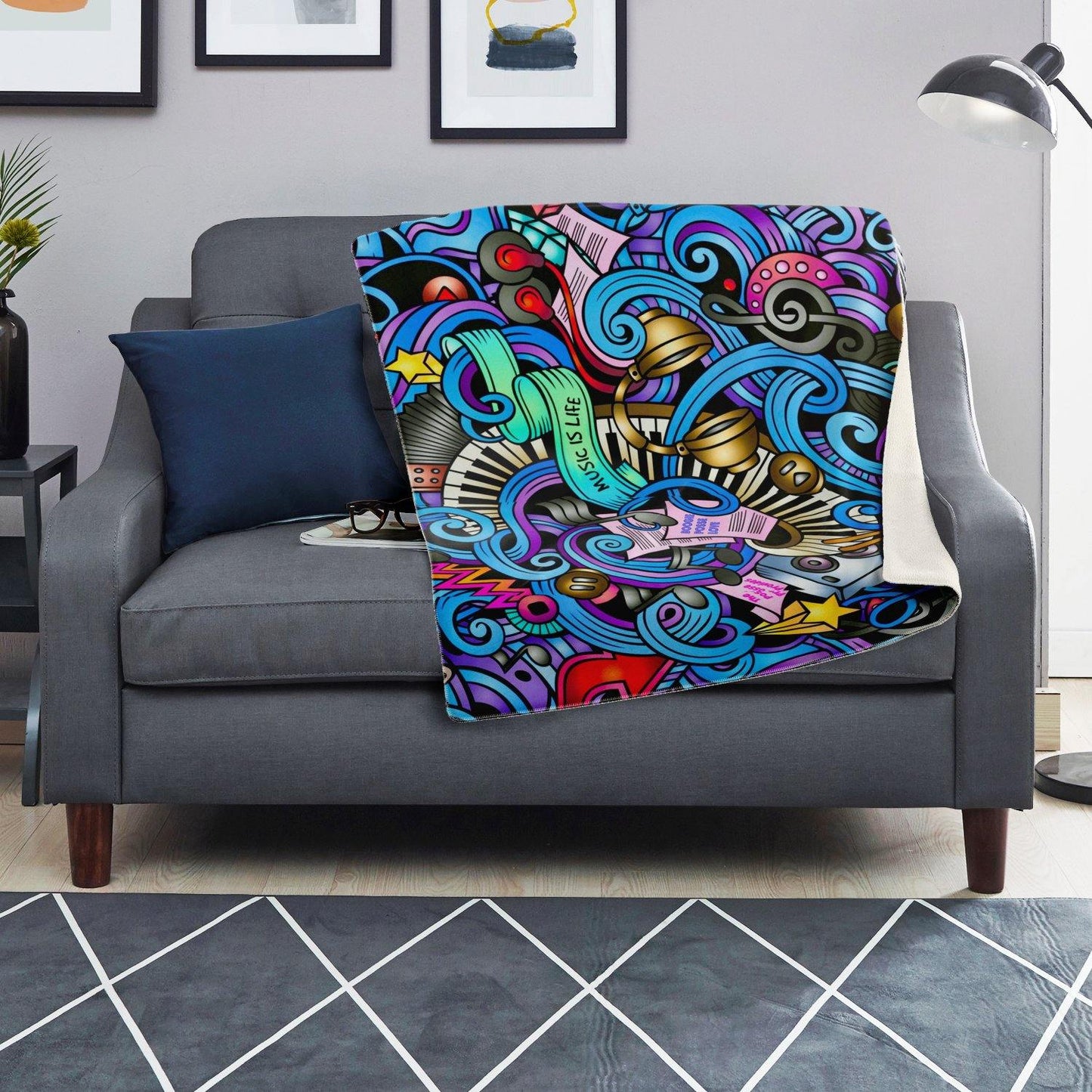 Boogie Posse Premium Microfleece Blanket