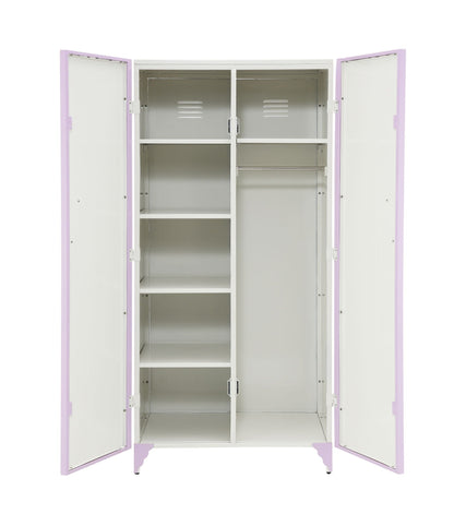 Priya II Synthetic Leather Purple Wardrobe