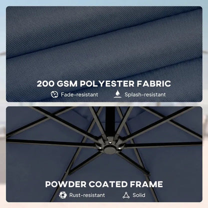 Outdoor Hanging Cantilever Umbrella