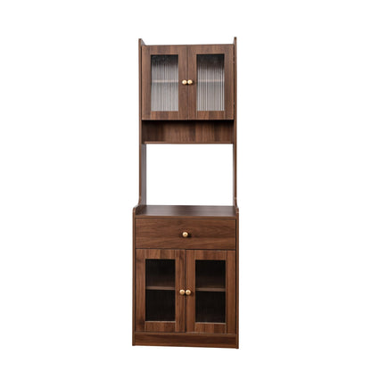Kitchen Pantry Hutch Storage Cabinet Farmhouse Style