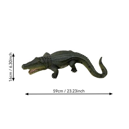 23" Simulated Crocodile Garden Statue