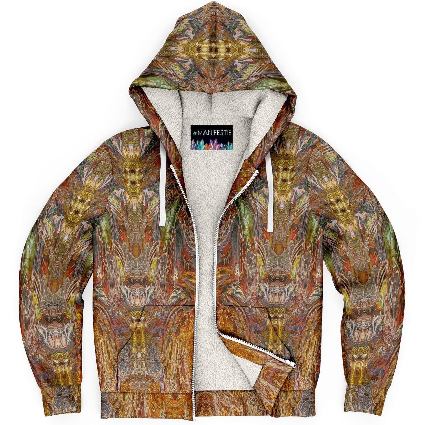 Golden Amber Premium Sherpa Lined Zip Hoodie