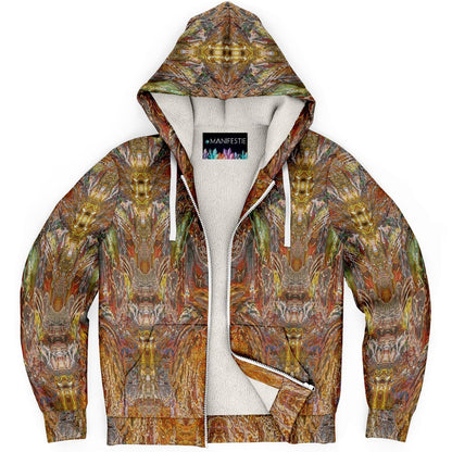 Golden Amber Premium Sherpa Lined Zip Hoodie