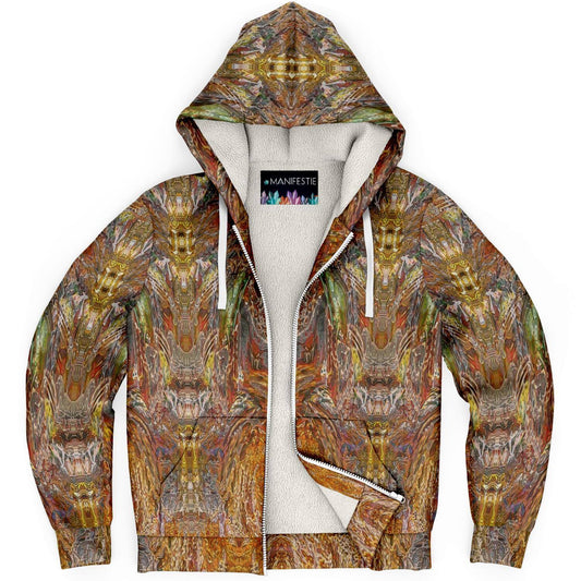 Golden Amber Premium Sherpa Lined Zip Hoodie