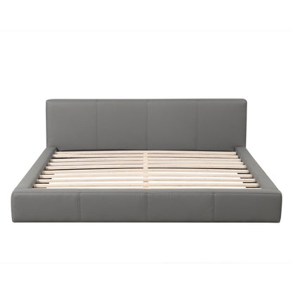 Stylish Upholstered Bed With Birch Wood Frame