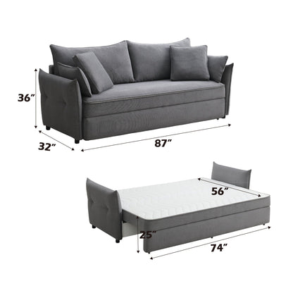 Irina Pull Out Sleep Sofa With Storage