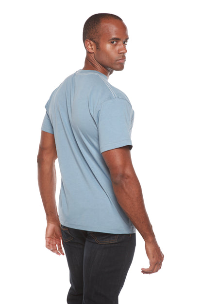 Custom Printed Men's Bamboo Viscose/Organic Cotton Short Sleeve T-Shirt