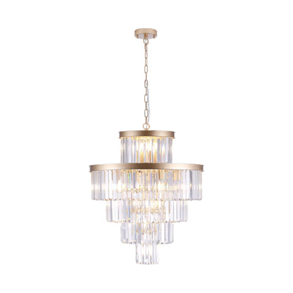 Golden Luxury Crystal Chandelier 23.6 Inch