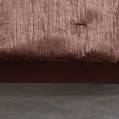 Blush Crinkle Velvet 7Pc Bedding Ensemble