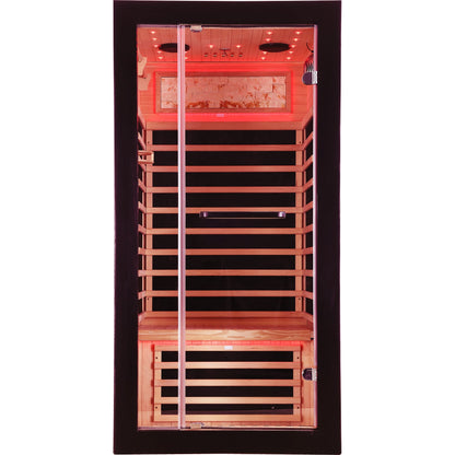 Single-person starlight ceiling lighting sauna
