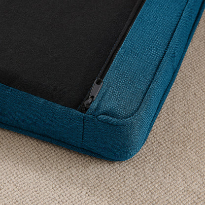 Elegant Rectangular Pet Bed for Big and Oversized Dogs - Dark Blue