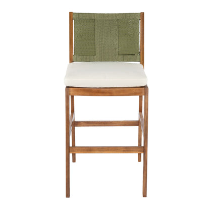 Outdoor Acacia Wood Bar Stools (Set of 2)