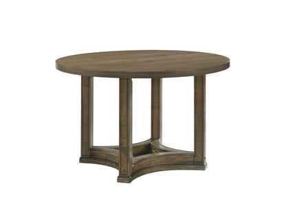 Parfield Weathered Round Dining Table - Oak