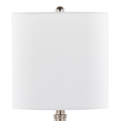 Belle Modern Seeded Glass Table Lamps – Set of 2