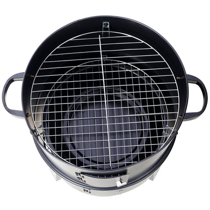 Charcoal Smoker Grill Wood Smoker Grills Outdoor Cooking 16 Inch Portable BBQ