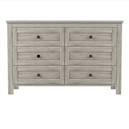 3-Pieces Bedroom Set Queen Size Farmhouse Platform Bed with Storage Headboard and Charging Station