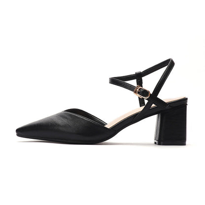 Fuhao 2020 Women's High Heel Sandals with Ankle Strap